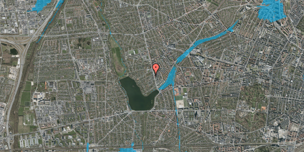 Oversvømmelsesrisiko fra vandløb på Hasselvej 3, 1. tv, 2720 Vanløse