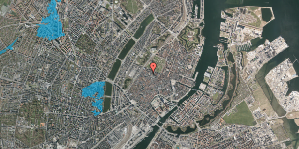 Oversvømmelsesrisiko fra vandløb på Hauser Plads 16B, 1. tv, 1127 København K