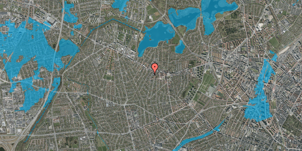 Oversvømmelsesrisiko fra vandløb på Havdrupvej 16, 2700 Brønshøj
