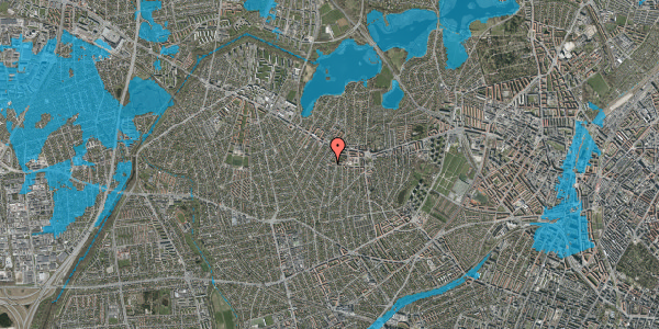Oversvømmelsesrisiko fra vandløb på Havdrupvej 19, 1. tv, 2700 Brønshøj