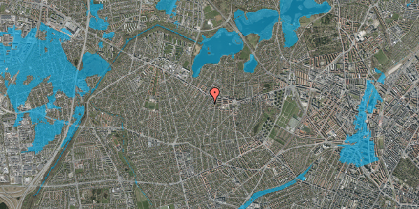 Oversvømmelsesrisiko fra vandløb på Havdrupvej 20, st. th, 2700 Brønshøj