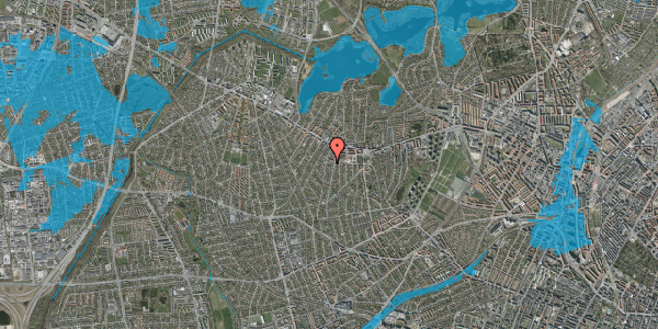 Oversvømmelsesrisiko fra vandløb på Havdrupvej 23, 2. th, 2700 Brønshøj