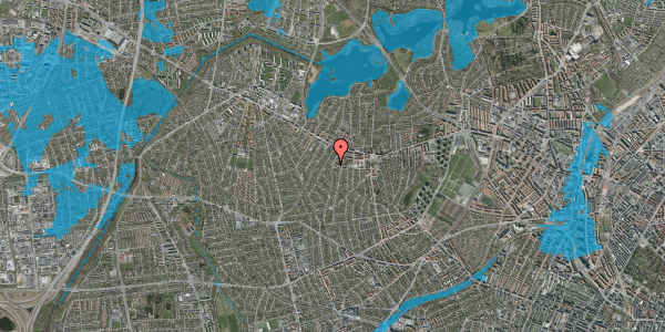 Oversvømmelsesrisiko fra vandløb på Havdrupvej 26, 2700 Brønshøj