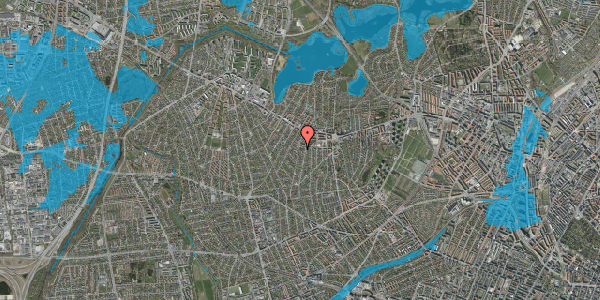 Oversvømmelsesrisiko fra vandløb på Havdrupvej 29, 1. 4, 2700 Brønshøj