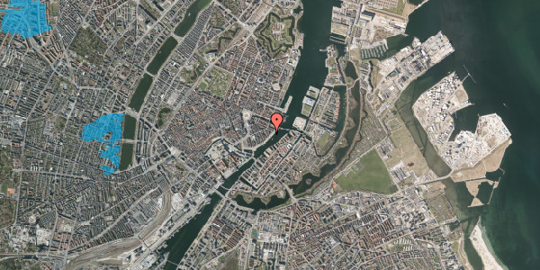 Oversvømmelsesrisiko fra vandløb på Havnegade 43, 2. th, 1058 København K