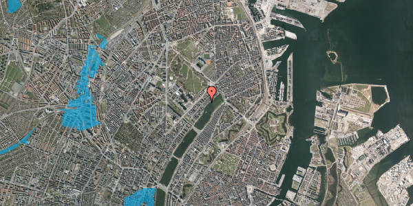 Oversvømmelsesrisiko fra vandløb på Hedemannsgade 2, 2. tv, 2100 København Ø