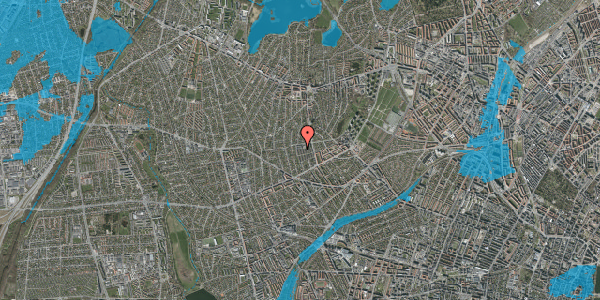 Oversvømmelsesrisiko fra vandløb på Hegnshusene 120, 2700 Brønshøj