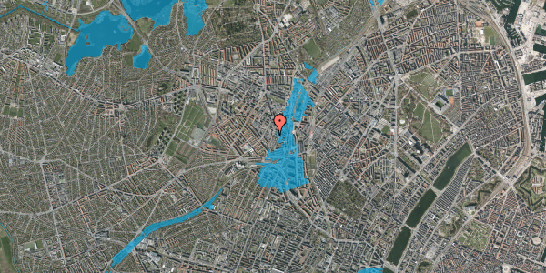 Oversvømmelsesrisiko fra vandløb på Hejrevej 35, st. th, 2400 København NV