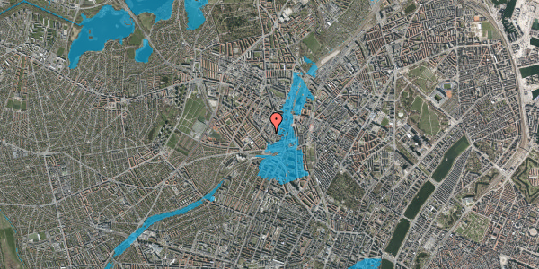 Oversvømmelsesrisiko fra vandløb på Hejrevej 40, st. th, 2400 København NV
