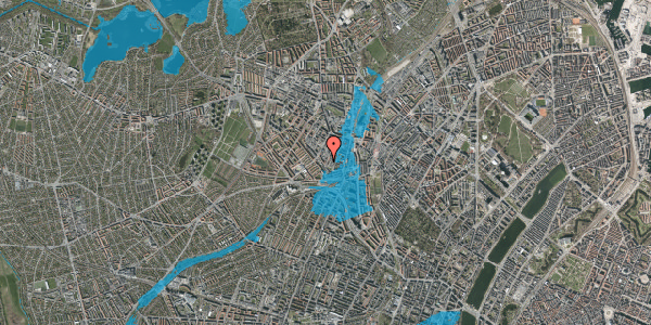 Oversvømmelsesrisiko fra vandløb på Hejrevej 42, 2. tv, 2400 København NV