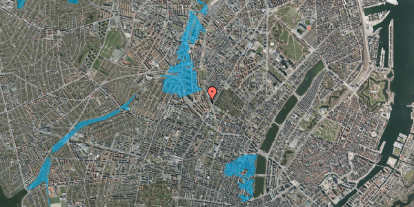 Oversvømmelsesrisiko fra vandløb på Hellebækgade 15, 4. th, 2200 København N