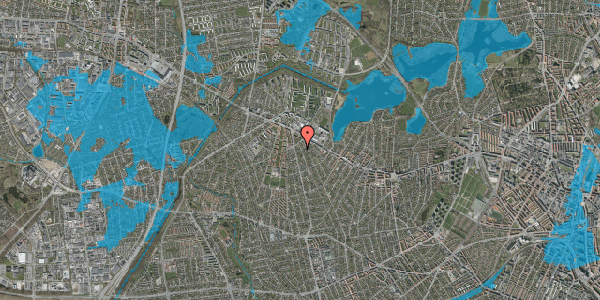 Oversvømmelsesrisiko fra vandløb på Hellestedvej 31, 2700 Brønshøj