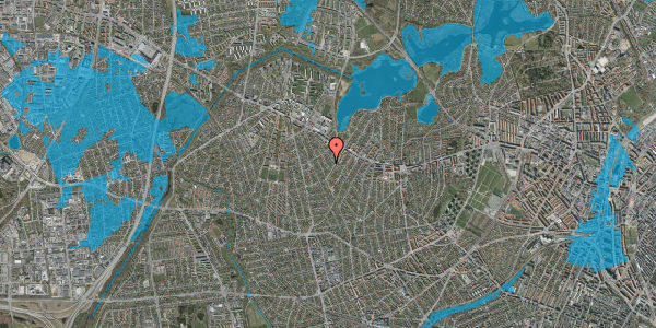 Oversvømmelsesrisiko fra vandløb på Herfølgevej 8, 2700 Brønshøj
