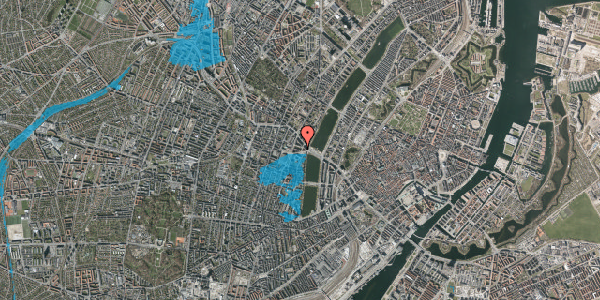 Oversvømmelsesrisiko fra vandløb på Herman Triers Plads 1, 3. tv, 1631 København V