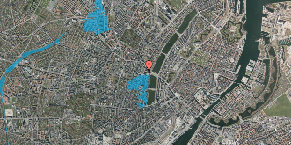 Oversvømmelsesrisiko fra vandløb på Herman Triers Plads 5, 1. 4, 1631 København V