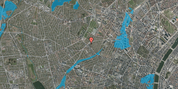 Oversvømmelsesrisiko fra vandløb på Hillerødgade 175, 2. th, 2400 København NV