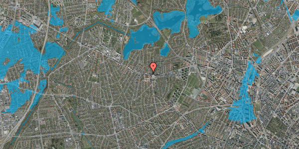 Oversvømmelsesrisiko fra vandløb på Holcks Plads 2, 3. tv, 2700 Brønshøj