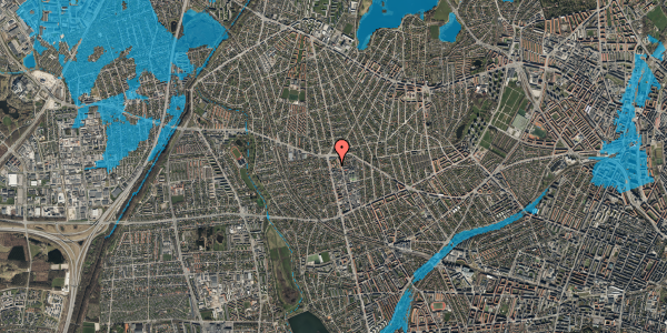 Oversvømmelsesrisiko fra vandløb på Holsteinborgvej 29, 1. tv, 2720 Vanløse