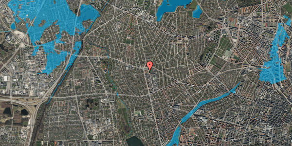 Oversvømmelsesrisiko fra vandløb på Holsteinborgvej 31, st. tv, 2720 Vanløse