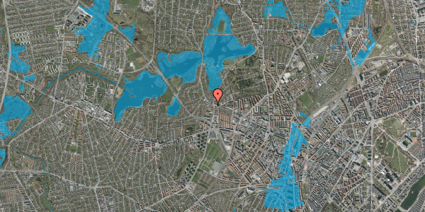 Oversvømmelsesrisiko fra vandløb på Horsebakken 1A, 2400 København NV