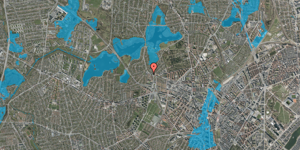 Oversvømmelsesrisiko fra vandløb på Horsebakken 5C, 2400 København NV