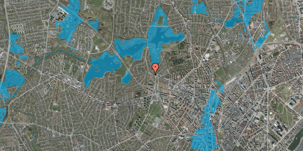Oversvømmelsesrisiko fra vandløb på Horsebakken 7A, 2400 København NV