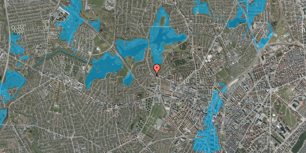 Oversvømmelsesrisiko fra vandløb på Horsebakken 7C, 2400 København NV