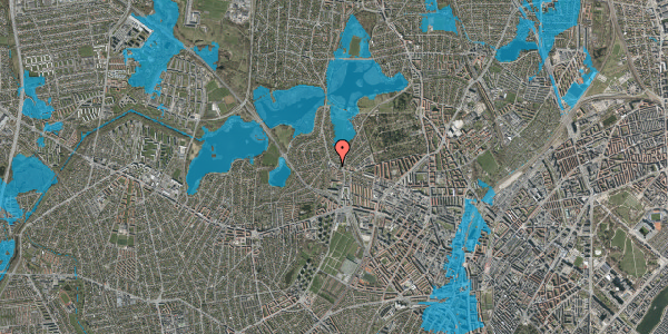 Oversvømmelsesrisiko fra vandløb på Horsebakken 9B, 2400 København NV