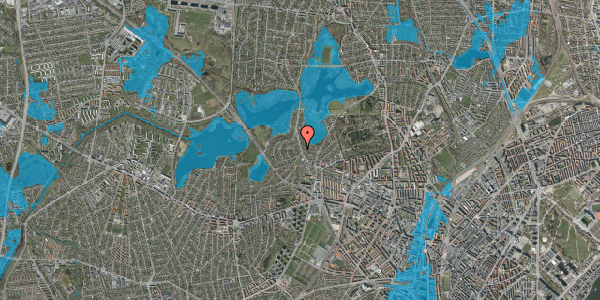 Oversvømmelsesrisiko fra vandløb på Horsebakken 23, 2400 København NV