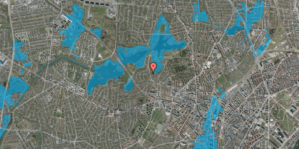 Oversvømmelsesrisiko fra vandløb på Horsebakken 27, st. , 2400 København NV
