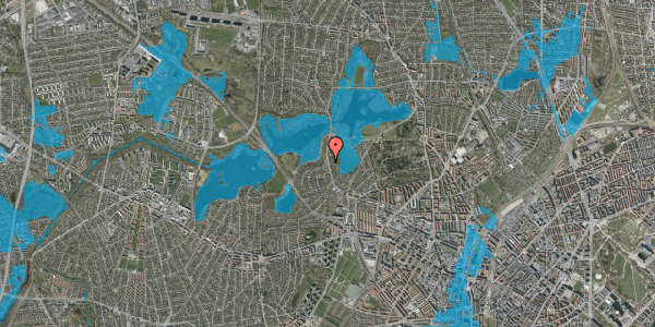 Oversvømmelsesrisiko fra vandløb på Horsebakken 39, 2400 København NV
