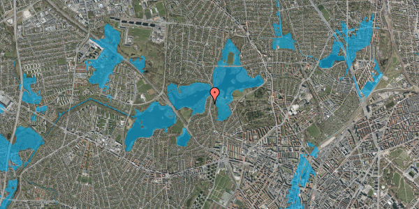 Oversvømmelsesrisiko fra vandløb på Horsebakken 51, 2400 København NV