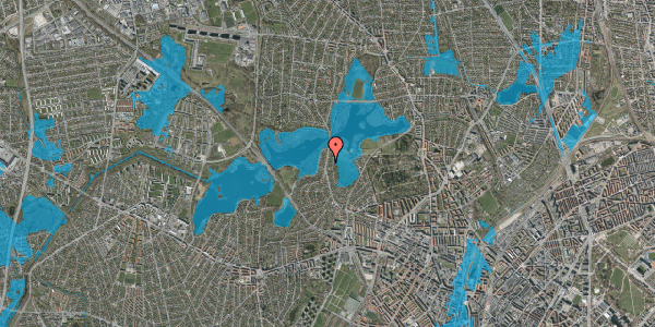 Oversvømmelsesrisiko fra vandløb på Horsebakken 68, 2400 København NV