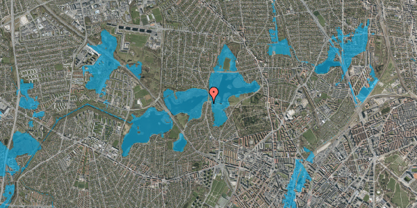 Oversvømmelsesrisiko fra vandløb på Horsebakken 82, 2400 København NV