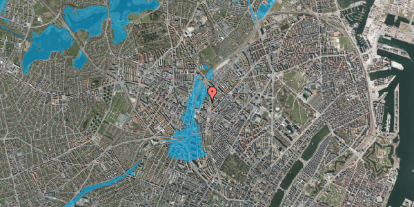 Oversvømmelsesrisiko fra vandløb på Hothers Plads 4, 1. tv, 2200 København N
