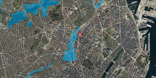 Oversvømmelsesrisiko fra vandløb på Hothers Plads 14, 1. tv, 2200 København N