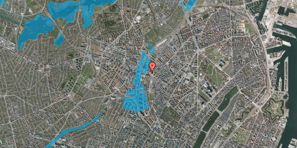 Oversvømmelsesrisiko fra vandløb på Hothers Plads 15, st. th, 2200 København N