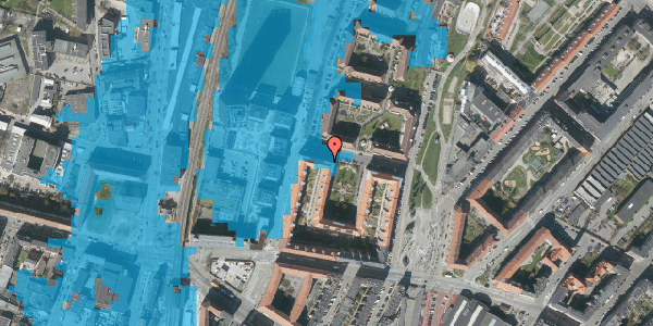 Oversvømmelsesrisiko fra vandløb på Hothers Plads 31, st. th, 2200 København N