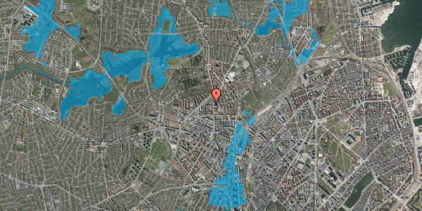 Oversvømmelsesrisiko fra vandløb på Hovmestervej 29, st. tv, 2400 København NV