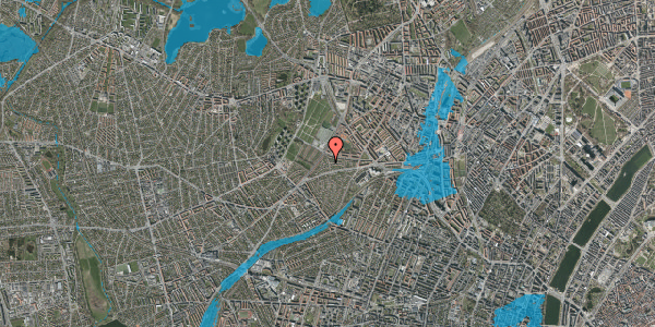 Oversvømmelsesrisiko fra vandløb på Hyldebærvej 19, 2400 København NV