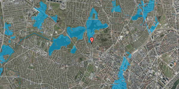 Oversvømmelsesrisiko fra vandløb på Hyrdeledet 7, 2400 København NV