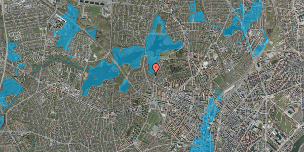 Oversvømmelsesrisiko fra vandløb på Hyrdeledet 9B, 2400 København NV