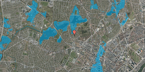 Oversvømmelsesrisiko fra vandløb på Hyrdeledet 14, 2400 København NV
