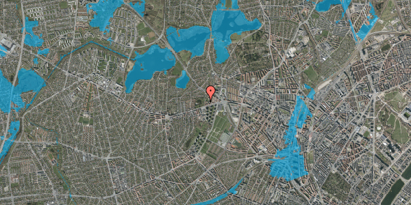 Oversvømmelsesrisiko fra vandløb på Hyrdevangen 10, 2. tv, 2700 Brønshøj
