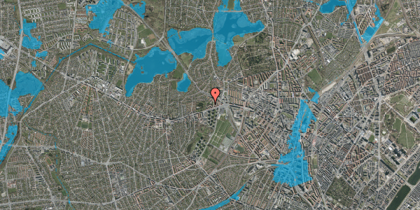 Oversvømmelsesrisiko fra vandløb på Hyrdevangen 20, 1. th, 2700 Brønshøj