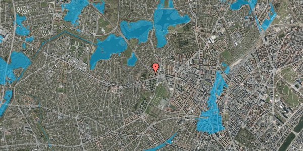 Oversvømmelsesrisiko fra vandløb på Hyrdevangen 22, 1. th, 2700 Brønshøj