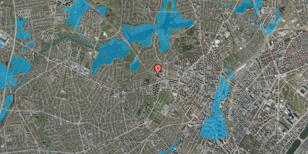 Oversvømmelsesrisiko fra vandløb på Hyrdevangen 30, 3. th, 2700 Brønshøj
