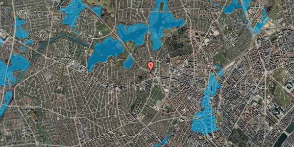 Oversvømmelsesrisiko fra vandløb på Hyrdevangen 32, 2. tv, 2700 Brønshøj
