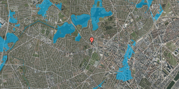 Oversvømmelsesrisiko fra vandløb på Hyrdevangen 34, 4. , 2700 Brønshøj