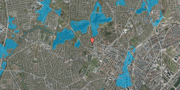 Oversvømmelsesrisiko fra vandløb på Hyrdevangen 39, 2400 København NV